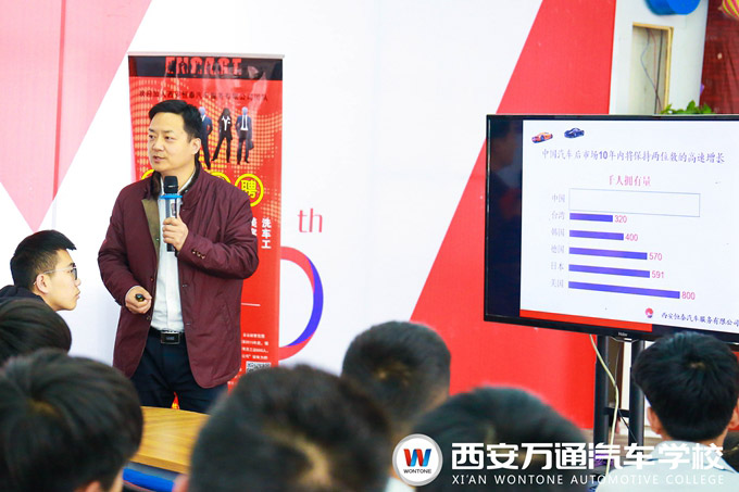 西安万通汽车学校企业宣讲会